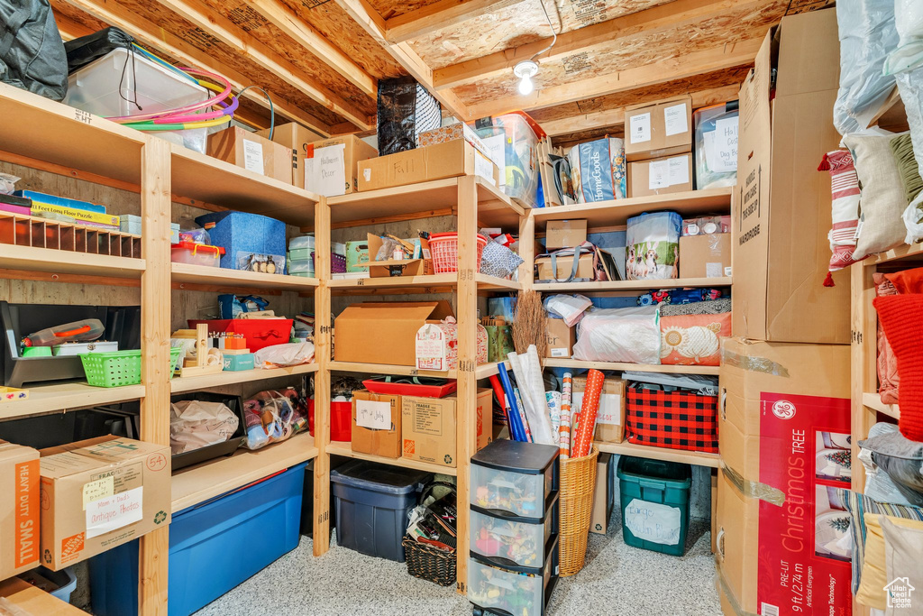 View of storage area