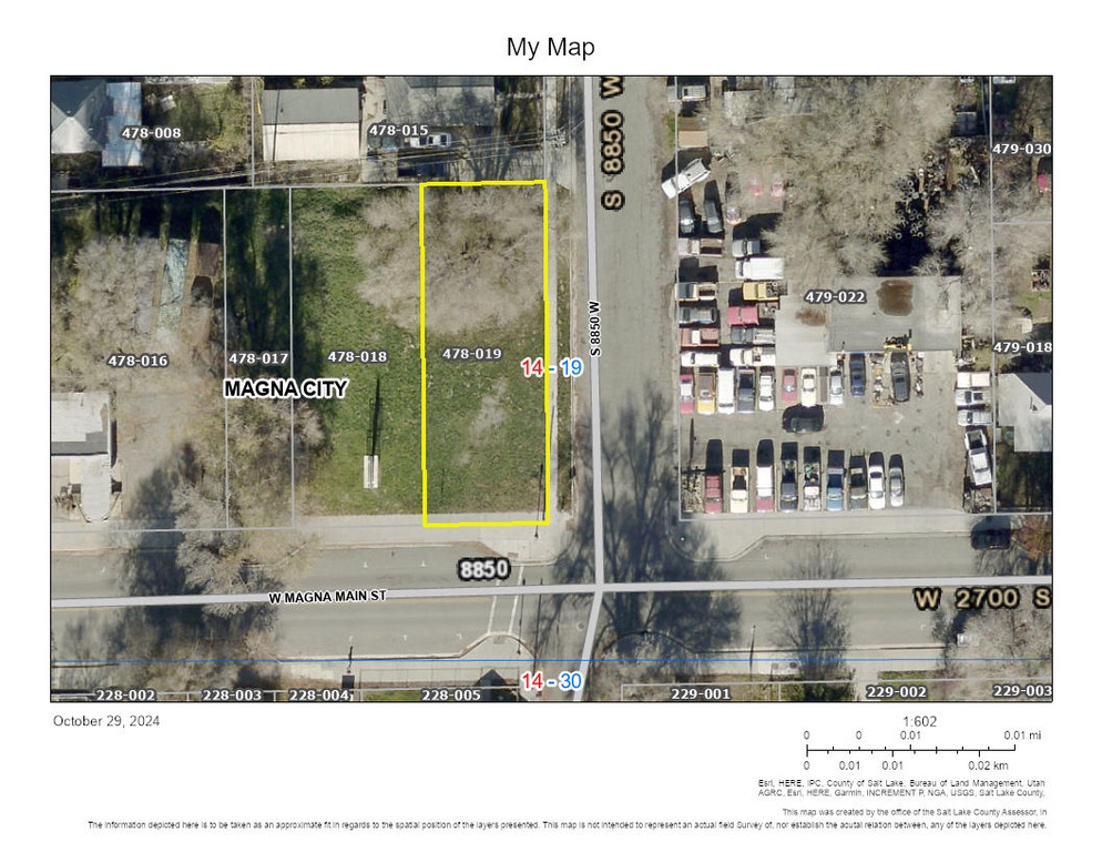 Aerial overview of property's location