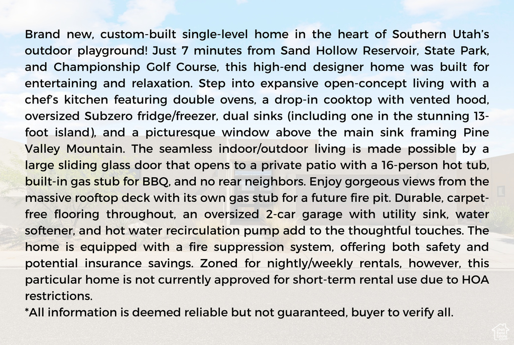 View of miscellaneous listing collateral