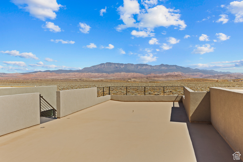 View of mountain background
