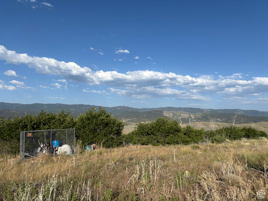 View of mountain background