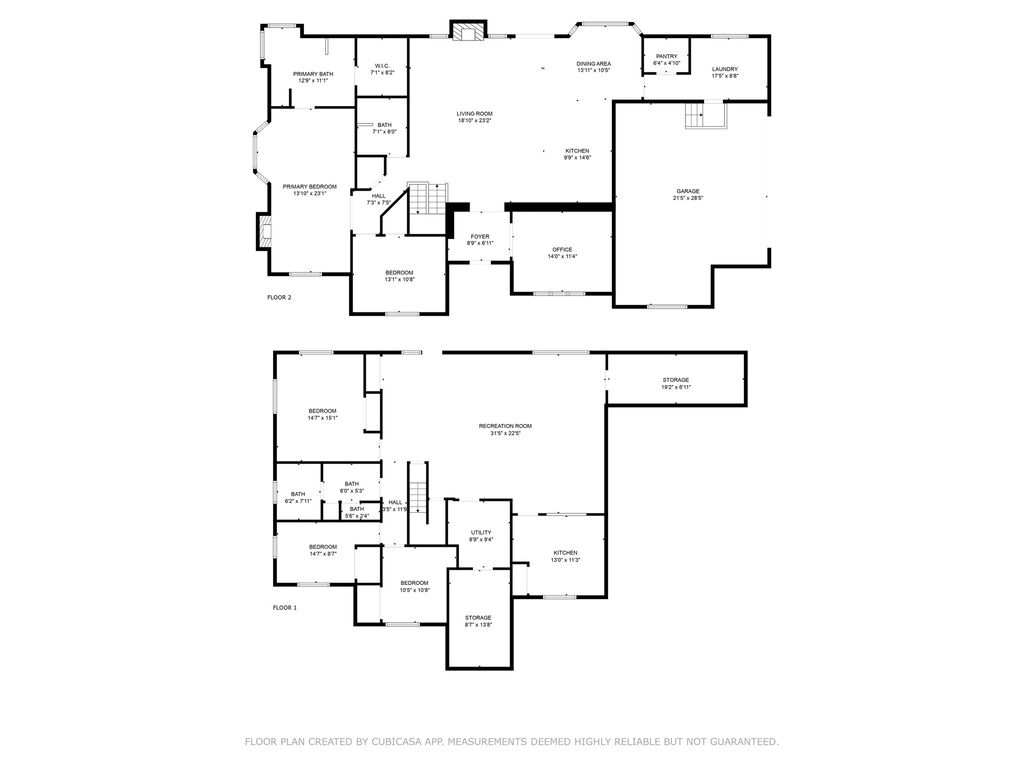 View of home floor plan