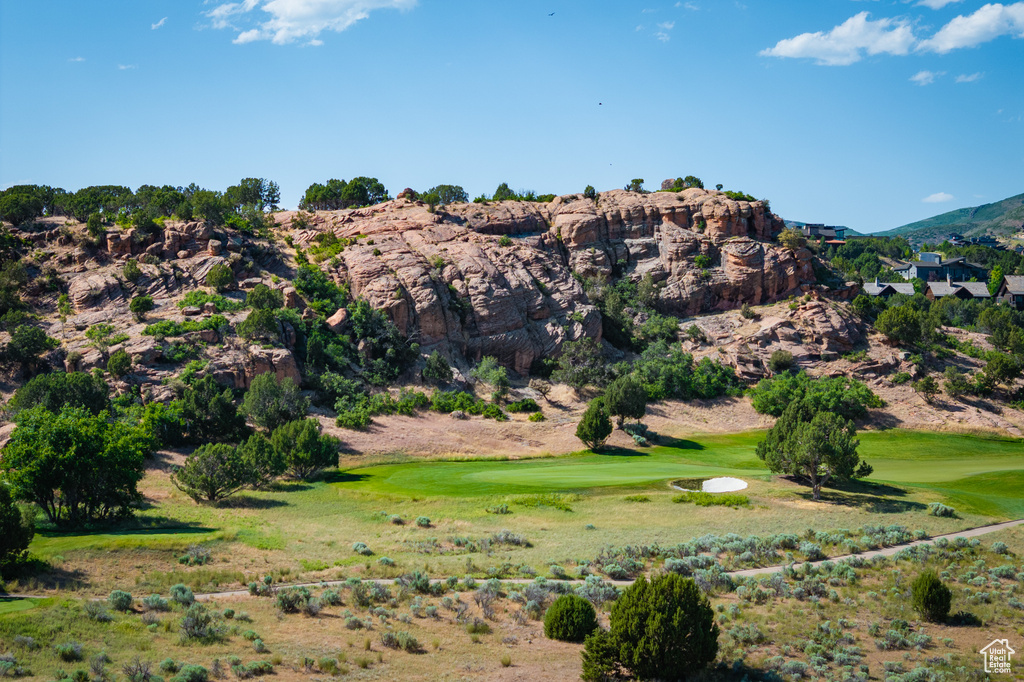 Mountain view featuring a golf club