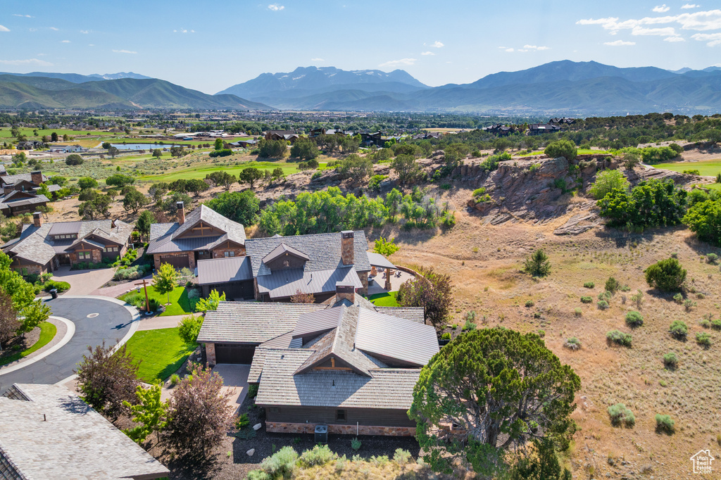 Bird's eye view of mountains