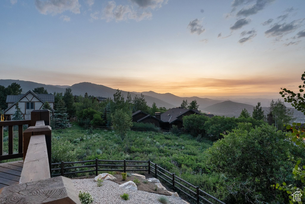 View of mountain backdrop