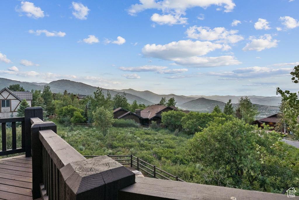 View of mountain backdrop