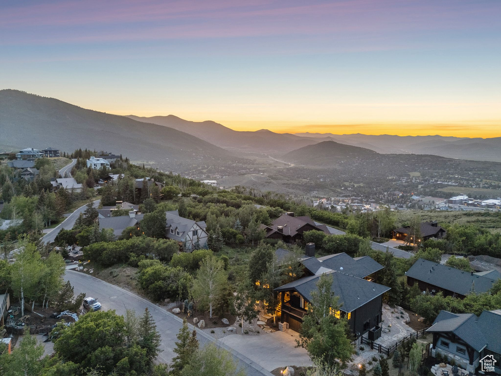 Drone / aerial view of mountains