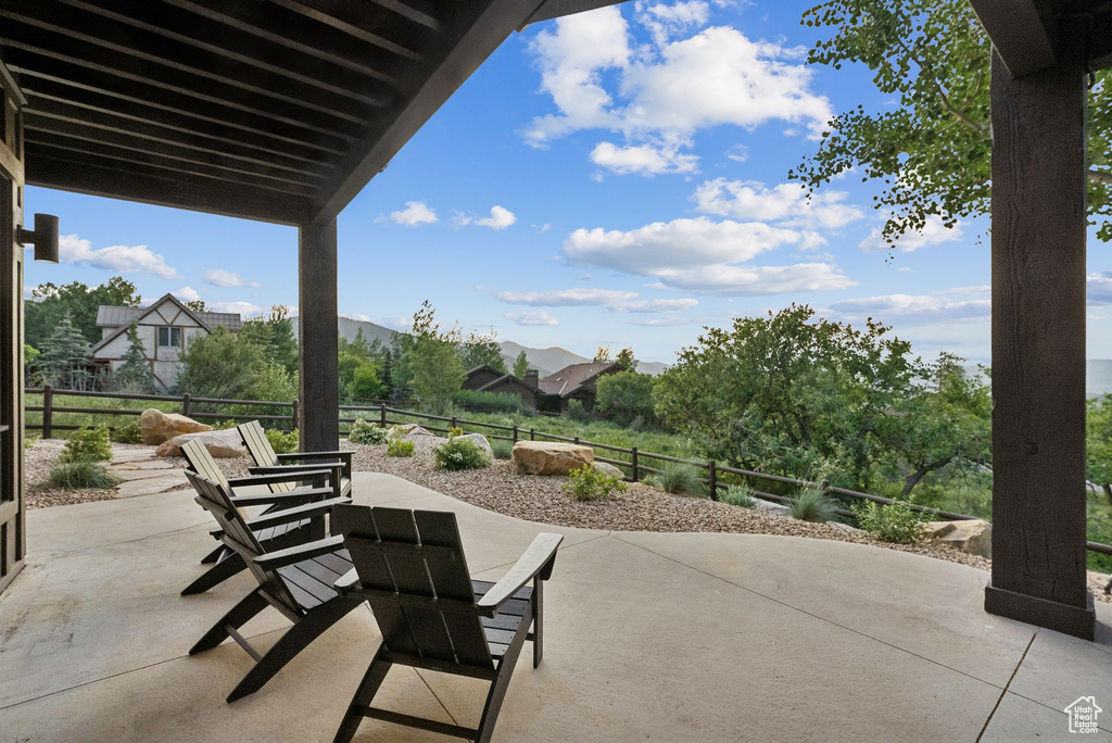 View of patio