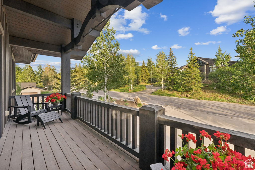 View of deck