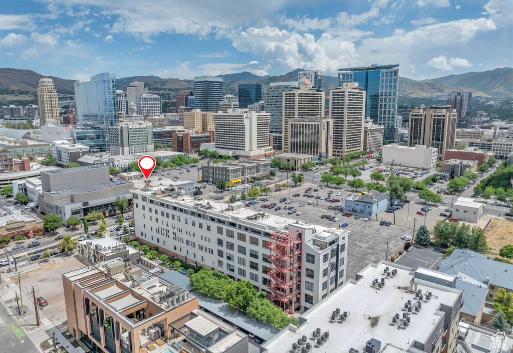 View of city featuring mountains