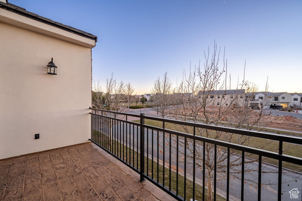 Balcony with a residential view