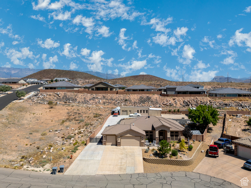 View of mountain background