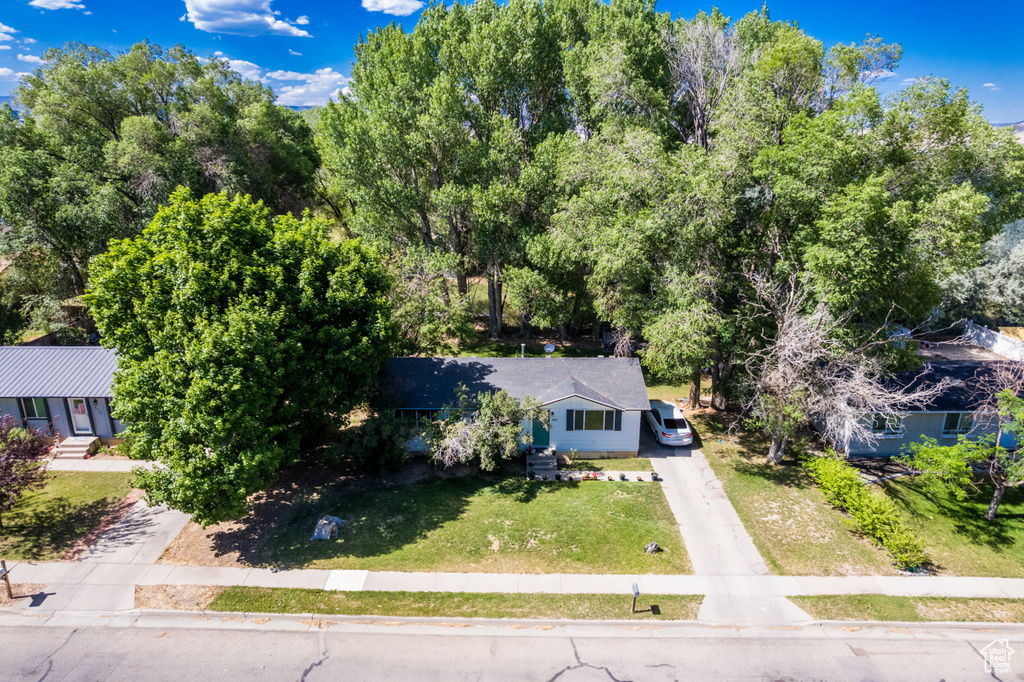View from above of property