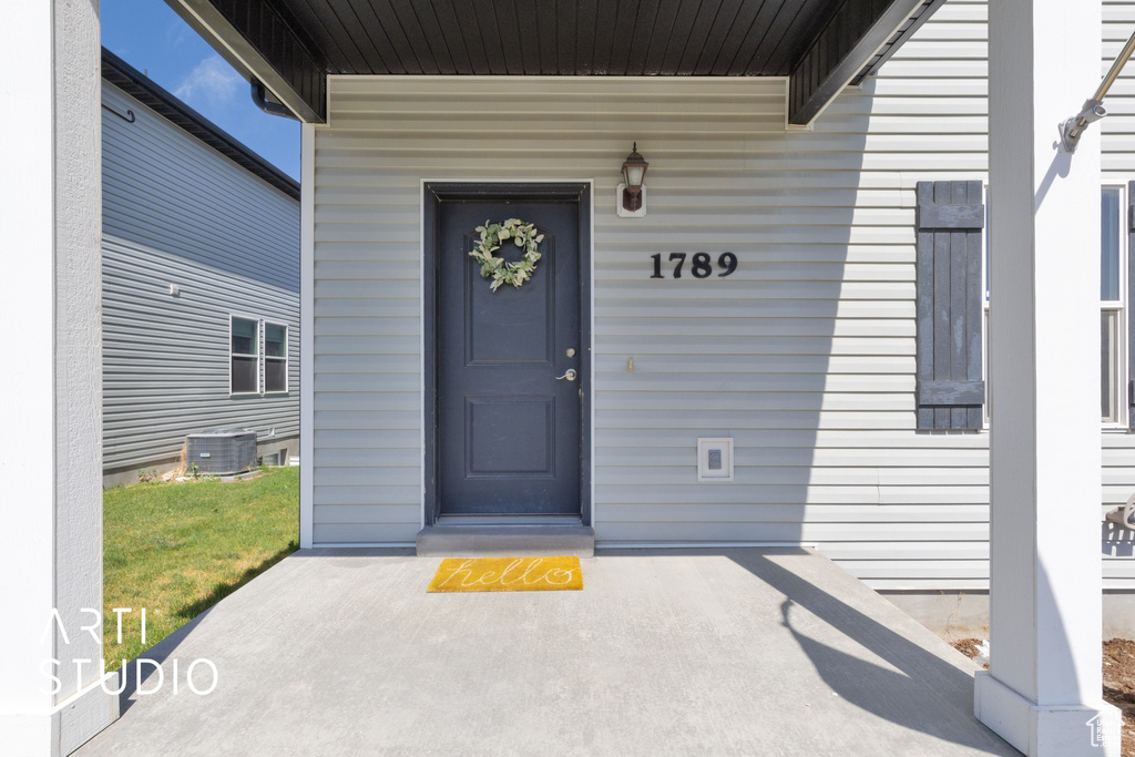 Doorway to property