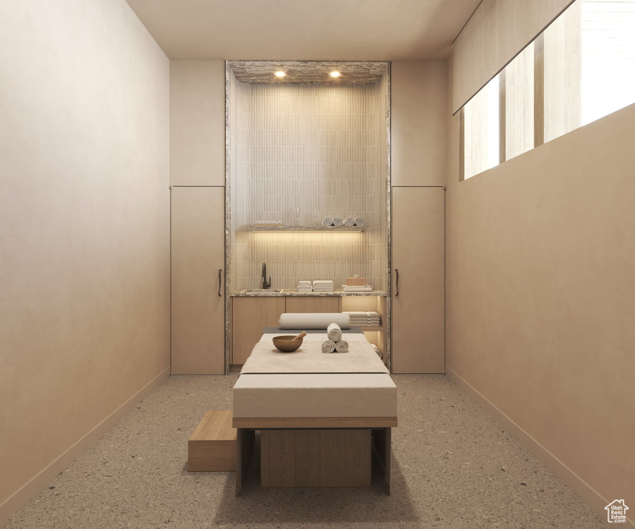 Bathroom with baseboards