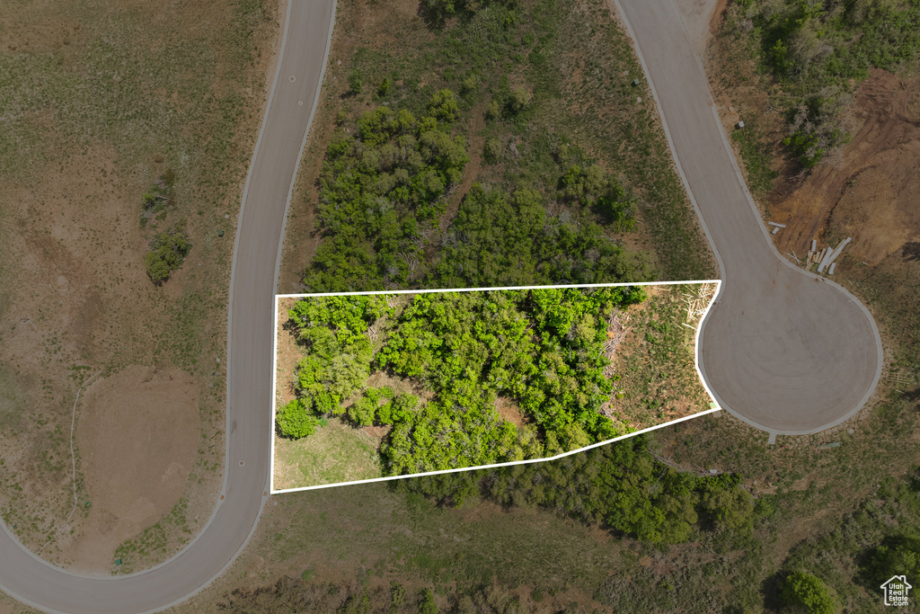 View of property location with property parcel outlined