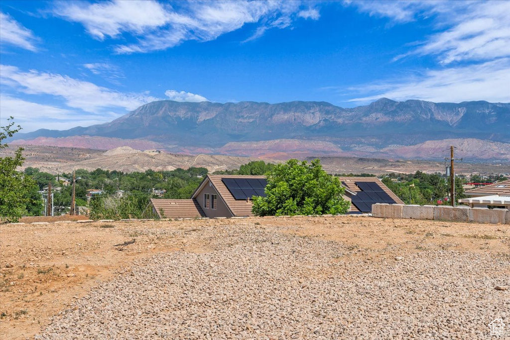 View of mountain background