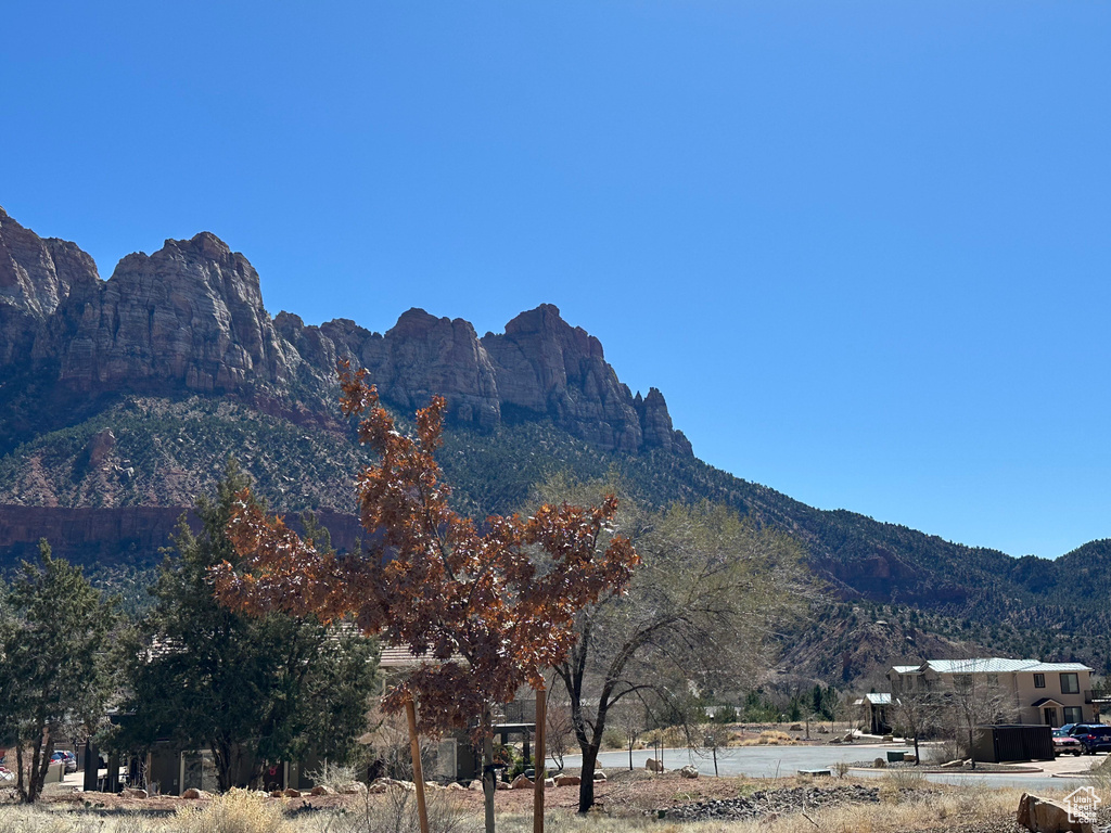 View of mountain background