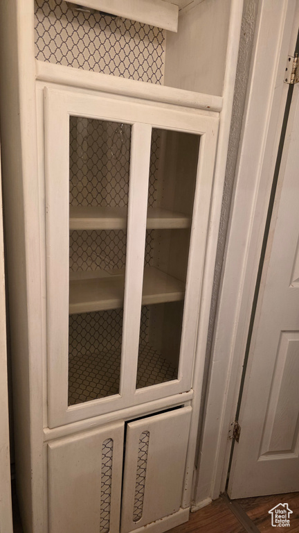 Detailed view of wood finished floors