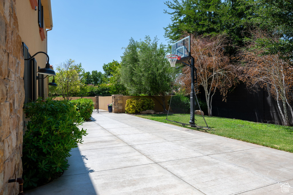 View of patio / terrace with a gate