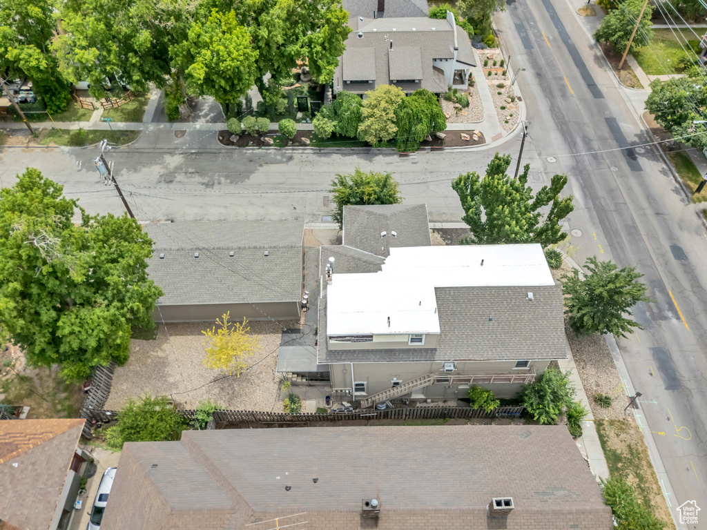 View from above of property