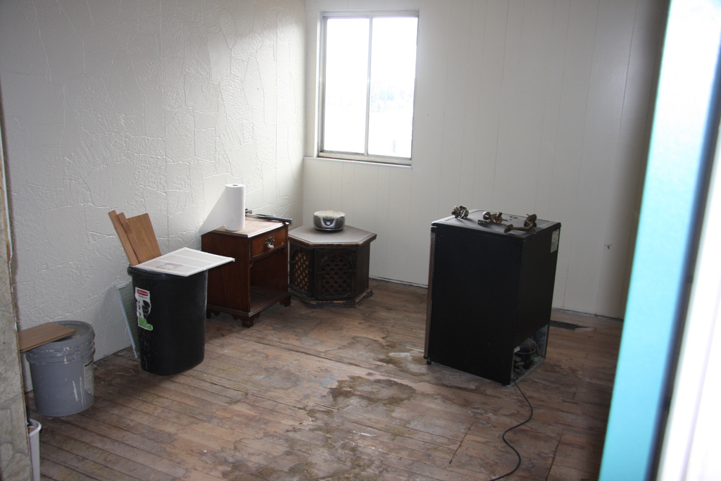 Home office featuring light wood-style flooring