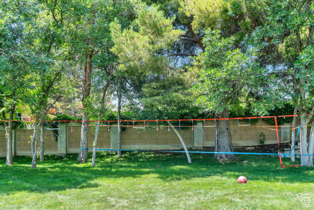 View of fenced yard