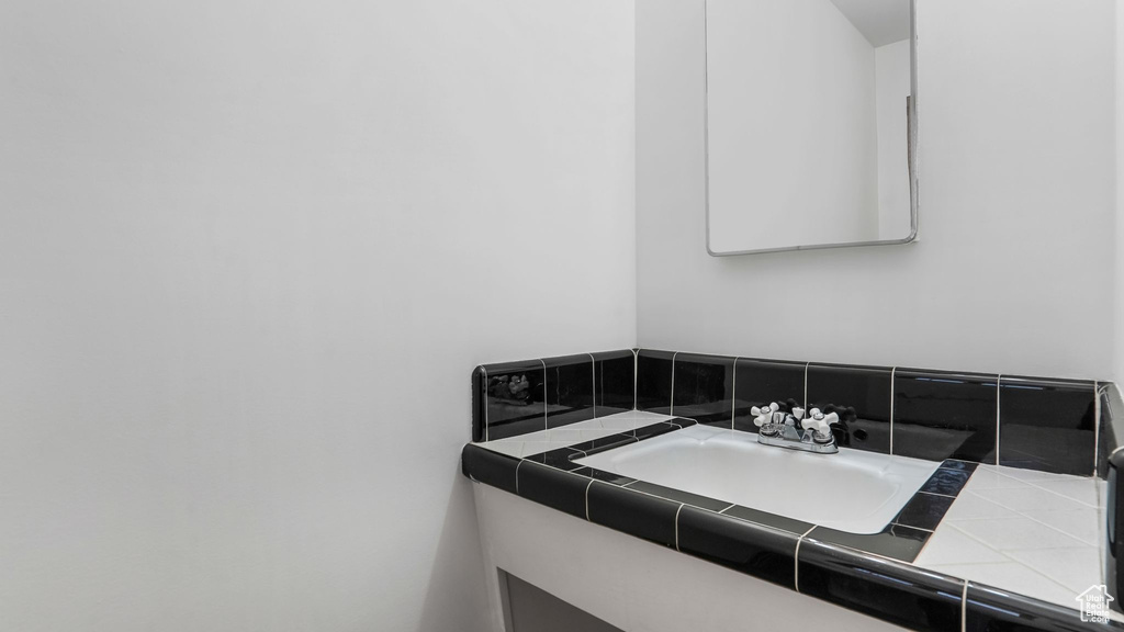 Bathroom featuring vanity