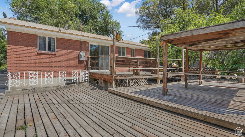 View of deck
