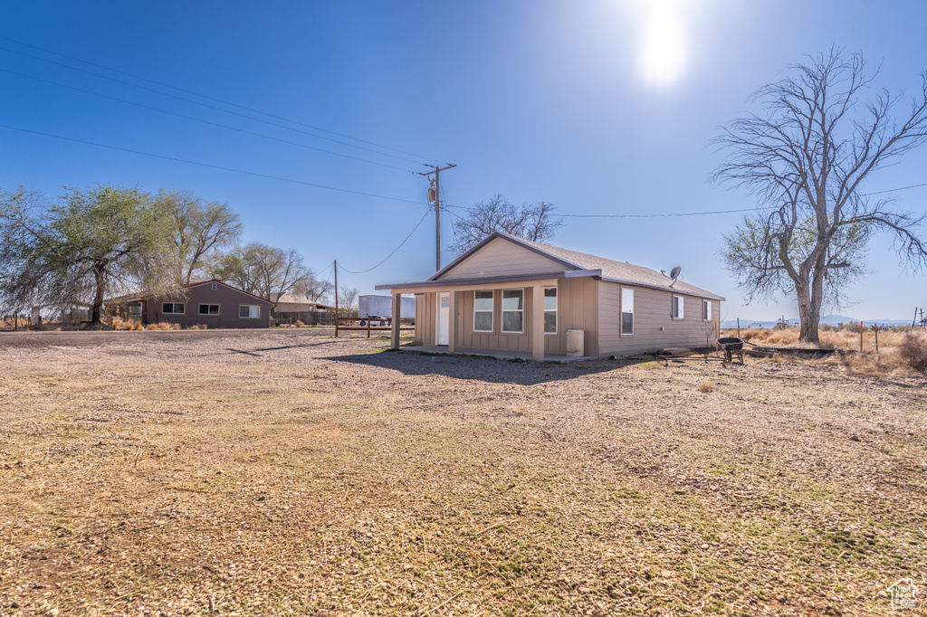 Back of property