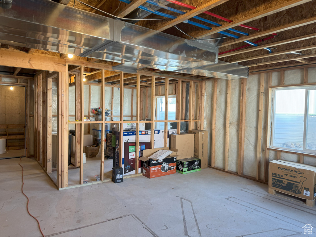 Basement with plenty of natural light