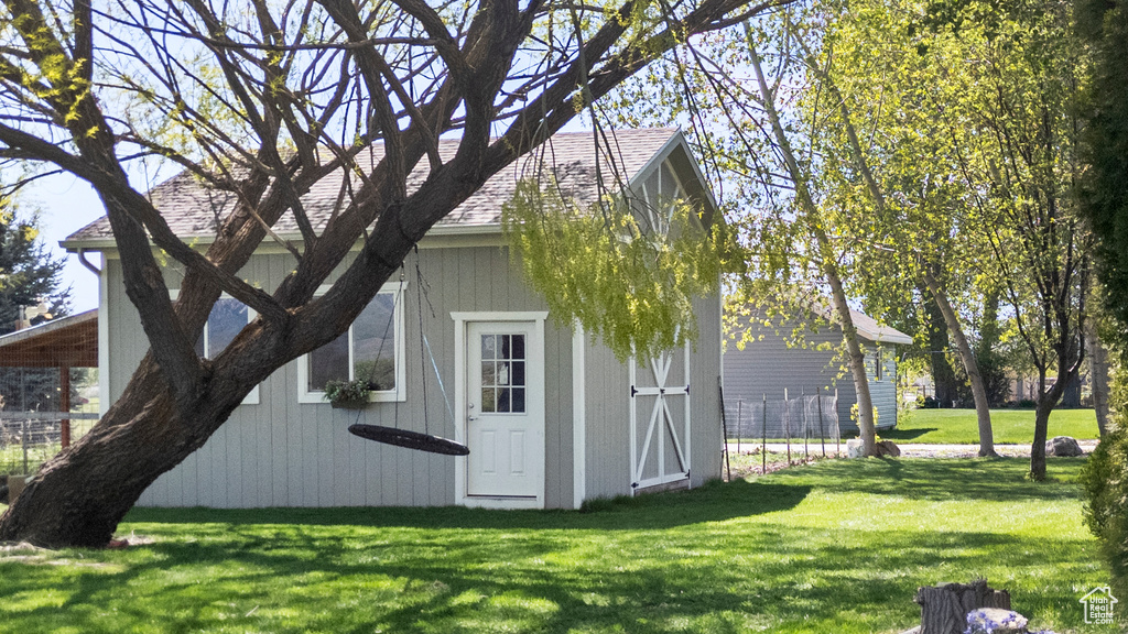 View of outdoor structure