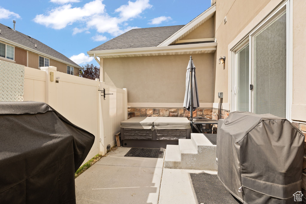 View of patio / terrace featuring grilling area