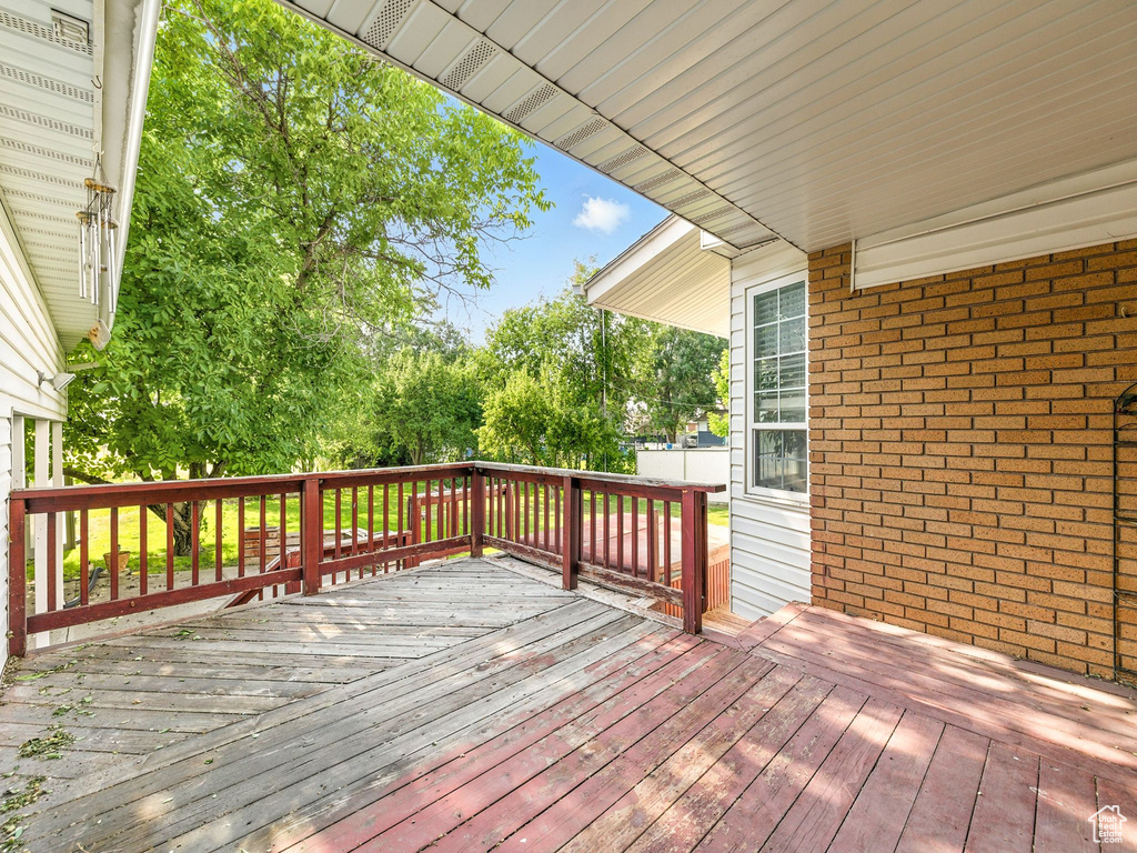 View of deck