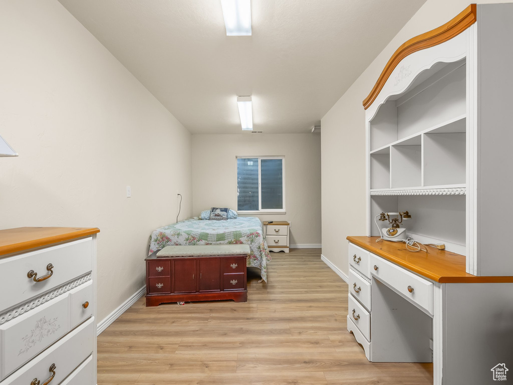 Bedroom featuring light wood-style flooring
