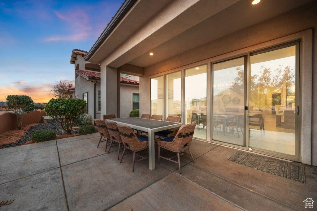 View of patio / terrace featuring outdoor dining area