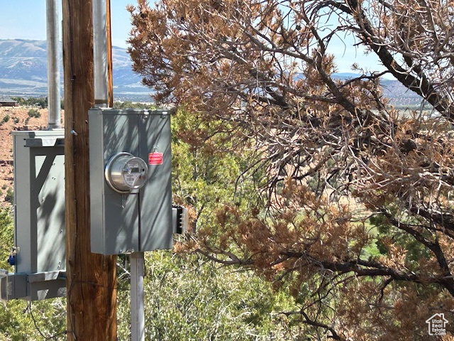 Exterior view of electric meter