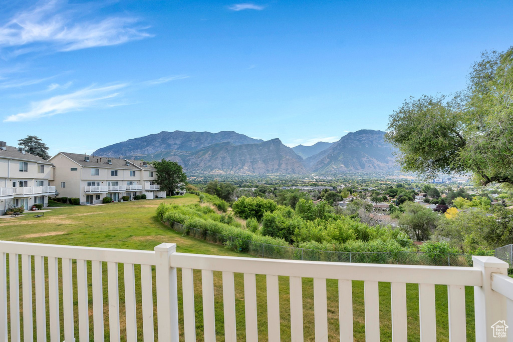 View of mountain backdrop