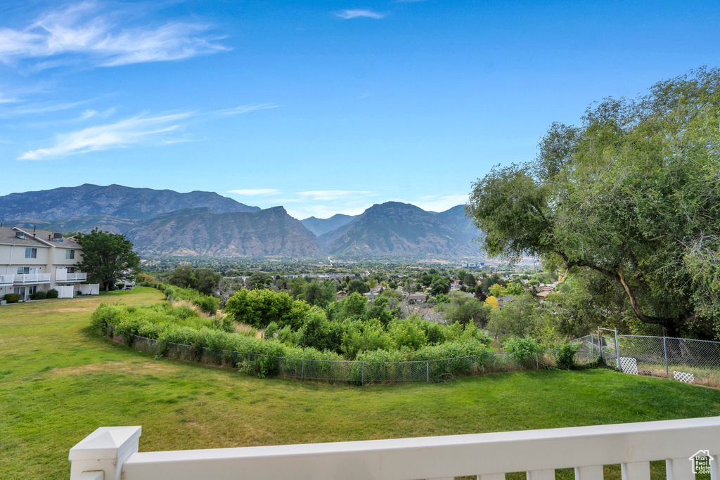 View of mountain background
