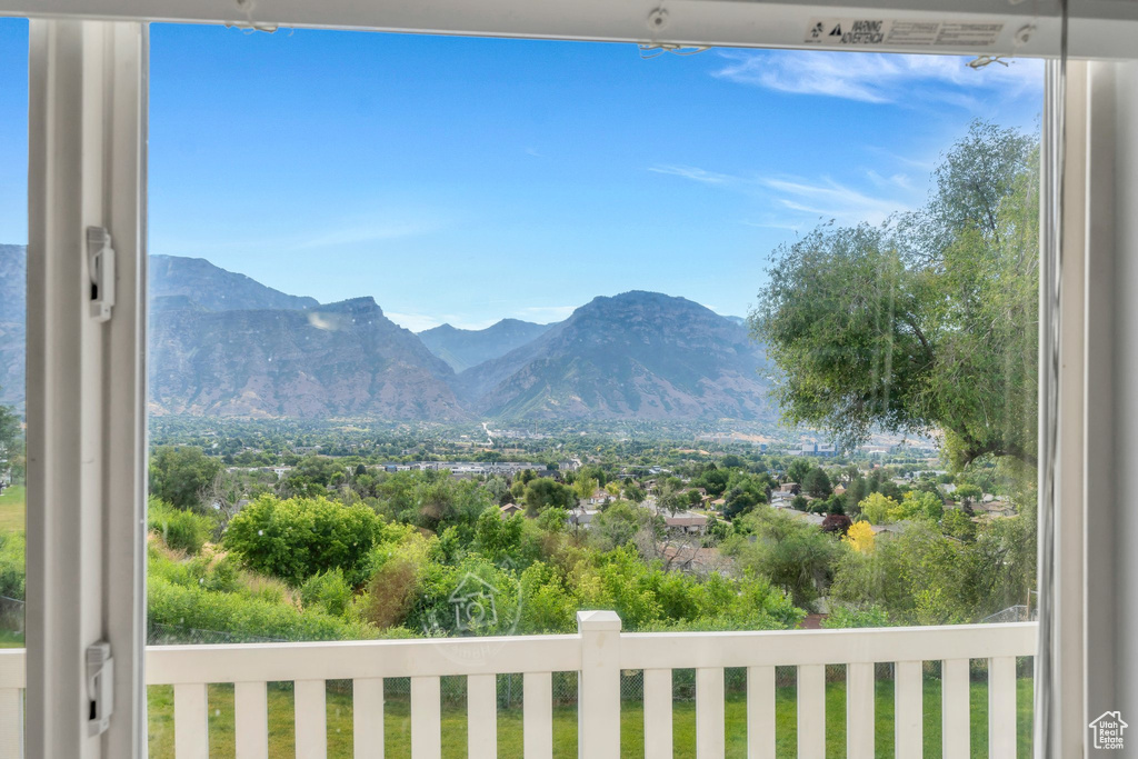 View of mountain backdrop