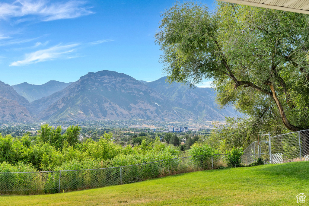 View of mountain backdrop
