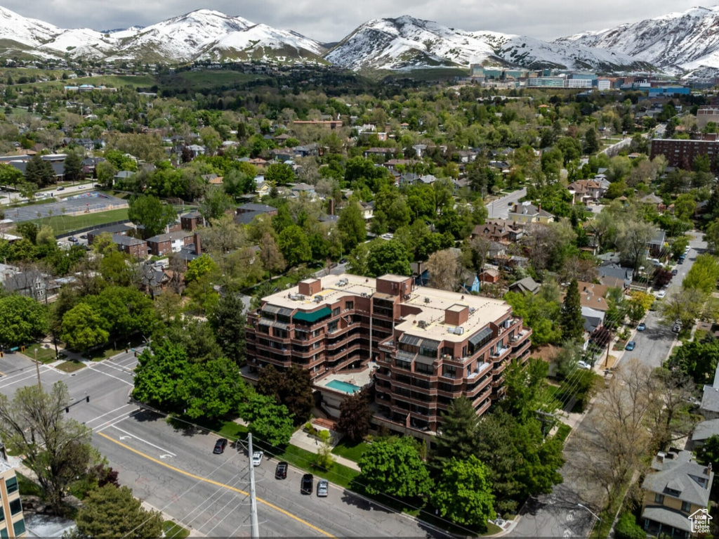 Bird's eye view of mountains