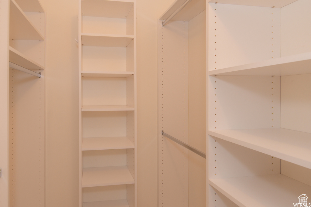 View of spacious closet