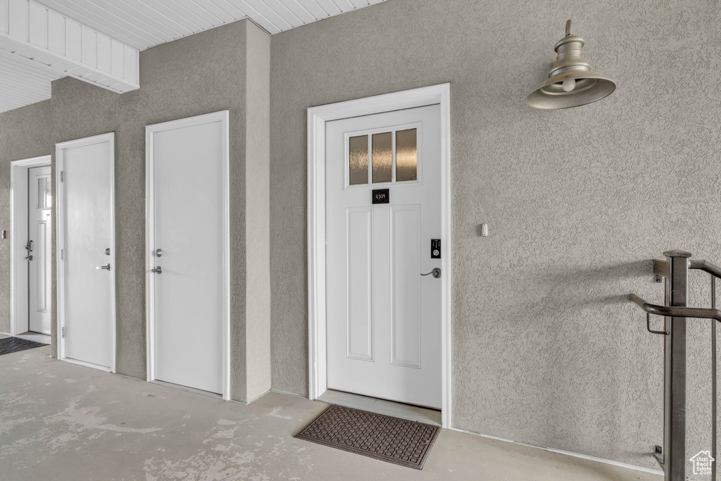 Doorway to property