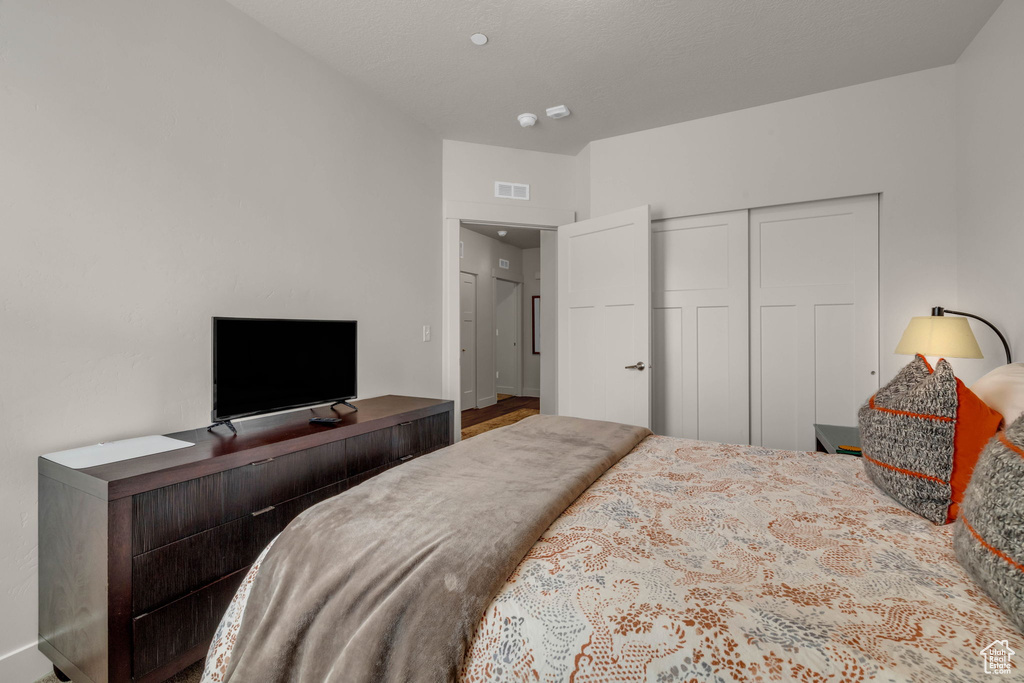 Bedroom featuring a closet