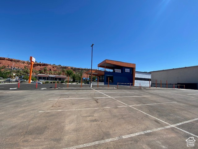 View of uncovered parking lot