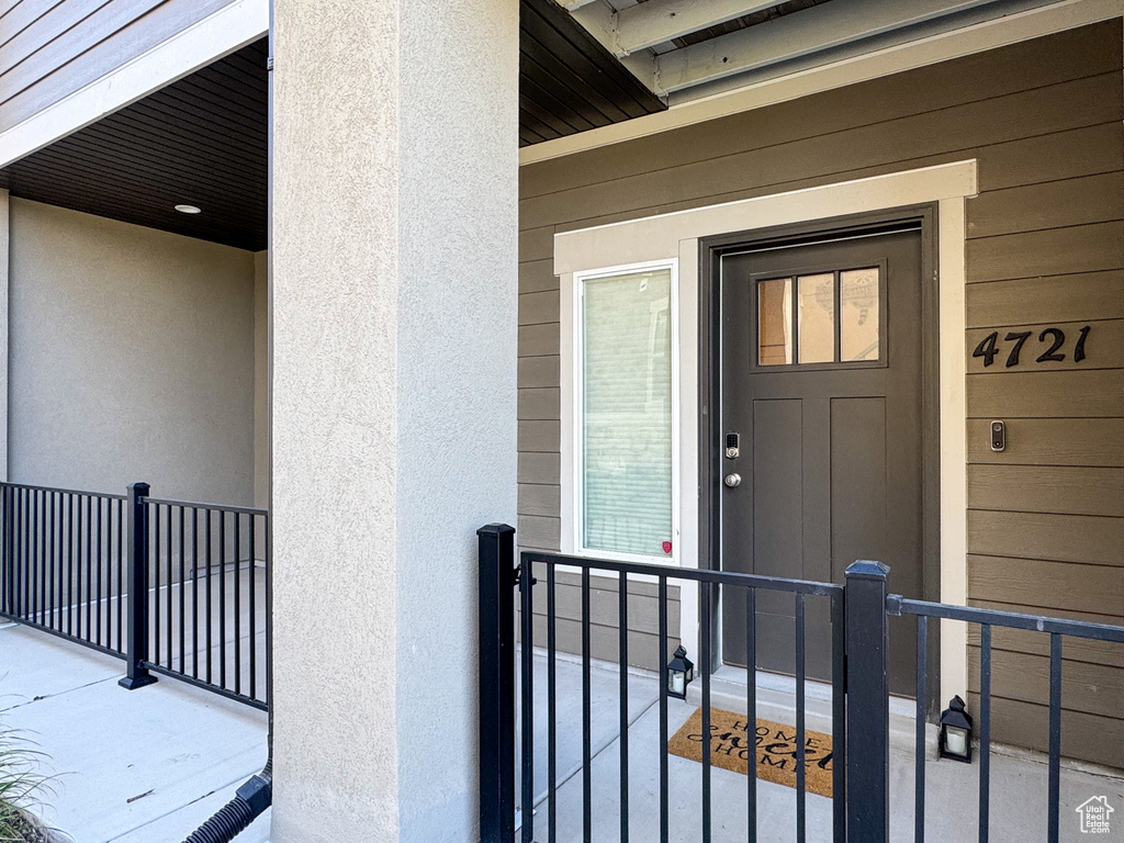 Doorway to property