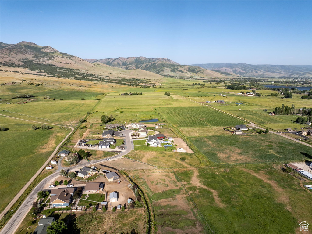 View of property location featuring rural landscape and mountains