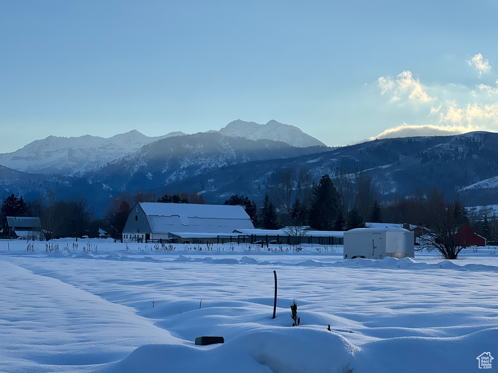 View of mountain background