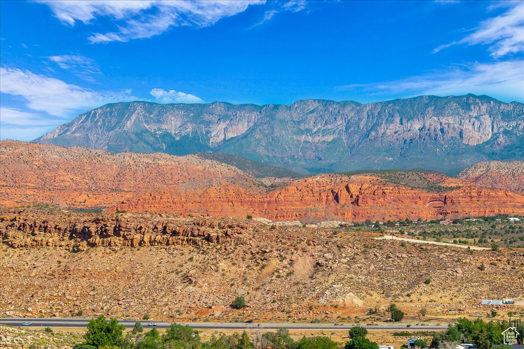 View of mountain background